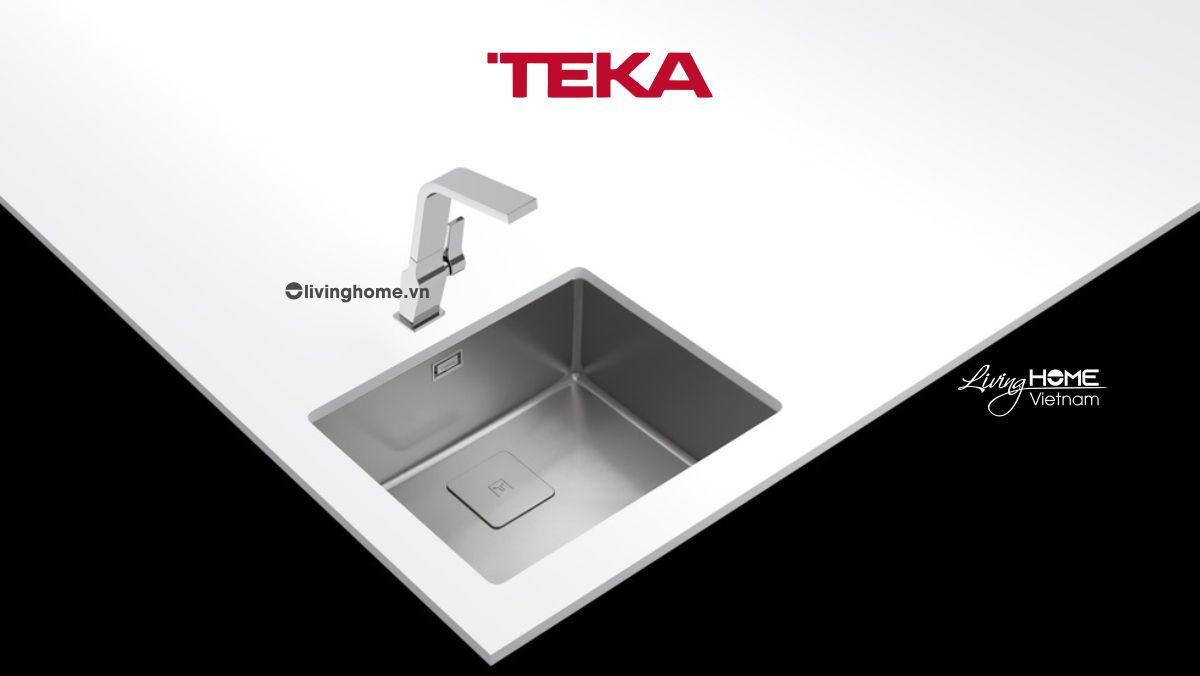 Chậu rửa Teka FLEXLINEA RS15 50-40 lắp âm 1 hộc rửa 54cm