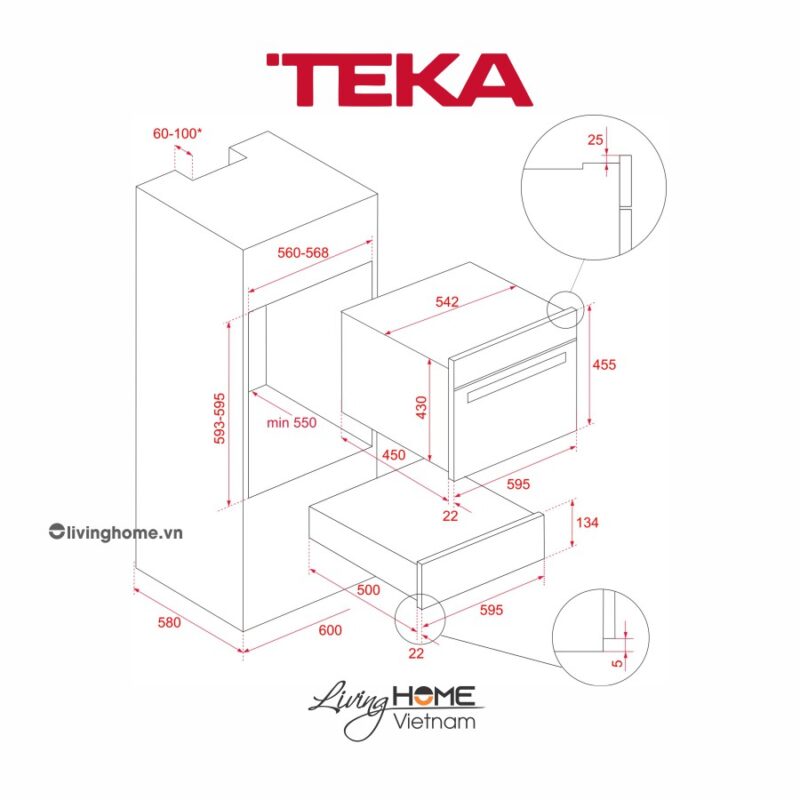 Máy hâm nóng chén dĩa Teka CP 15 GS cao cấp an toàn 6 bộ chén dĩa