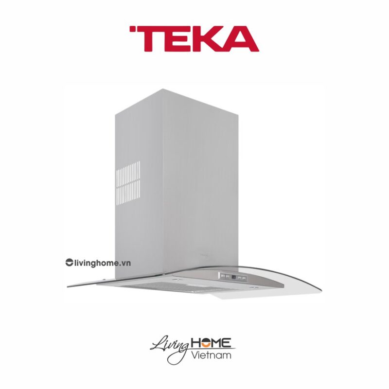 Máy hút mùi Teka NC 980 áp tường thiết kế kính cong nhẹ nhàng tinh tế