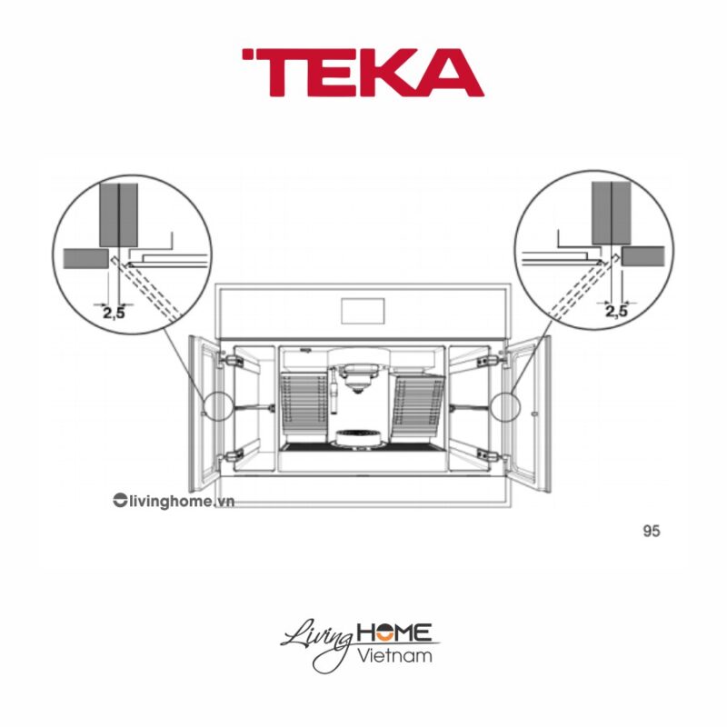 Máy pha cà phê Teka CLC 835 MC âm điều khiển điện tử thông minh