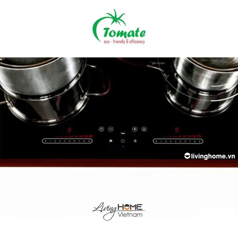 Combo Bếp Điện Từ Tomate GH DUO-S2IH Plus Và Máy Hút Mùi Tomate TOM 1151 7 Bếp điện từ Tomate GH DUO-S2IH plus mặt kính Victroceramic