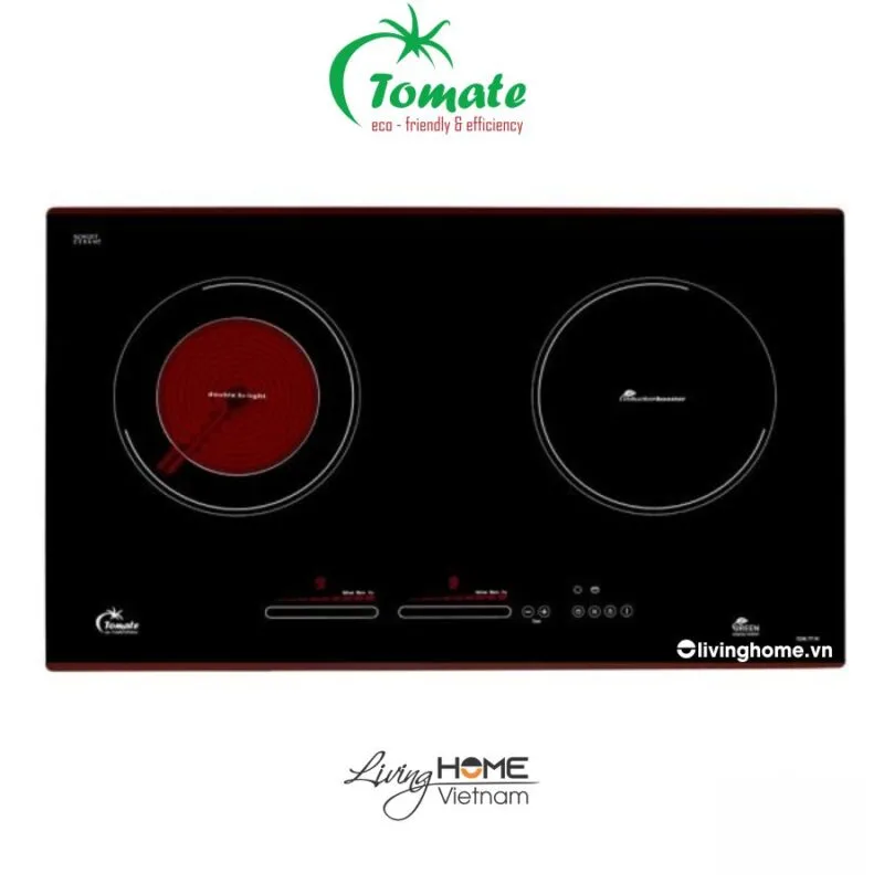 Combo Bếp Điện Từ Tomate TOM 77IH Và Máy Hút Mùi Tomate Tom 3159 6 Bếp điện từ Tomate Tom 77IH mặt kính Schott Ceran