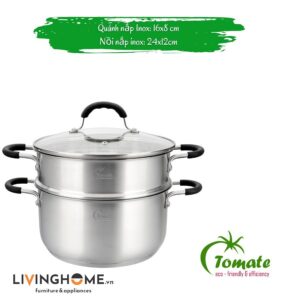 Bộ Nồi Inox 304 Tomate TOM 0708, 8 Món 12 Bộ Nồi Inox 304 Tomate TOM 0708, 8 Món