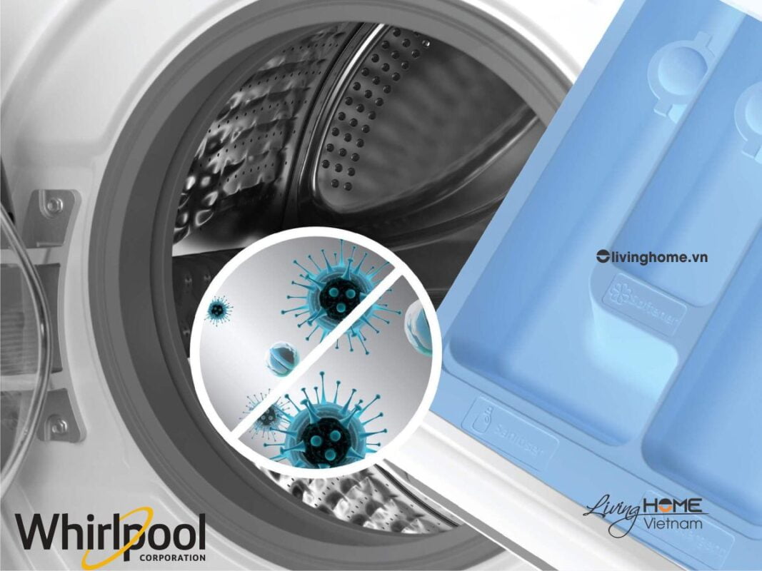 Máy giặt Whirlpool FWEB10502FW cửa trước 10.5kg trắng