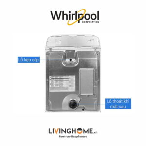 Máy sấy Whirlpool 3LWED4815FW 15 Kg dung tích lớn tiện lợi