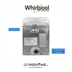 Máy sấy Whirlpool 3LWED4815FW 15 Kg dung tích lớn tiện lợi