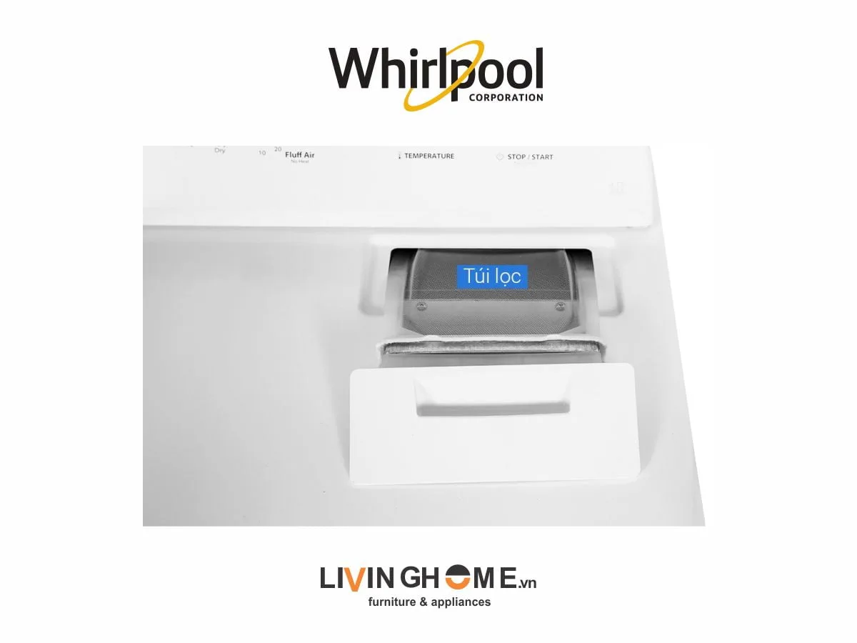 Máy Sấy Whirlpool 3LWED4815FW 15 Kg, Sấy Thông Hơi 31 Máy sấy Whirlpool 3LWED4815FW 15 Kg dung tích lớn tiện lợi