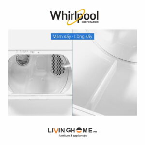 Máy sấy Whirlpool 3LWED4815FW 15 Kg dung tích lớn tiện lợi