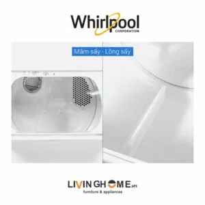 Máy sấy Whirlpool 3LWED4815FW 15 Kg dung tích lớn tiện lợi