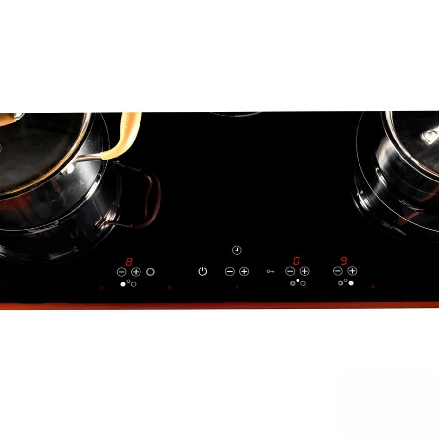 Bếp Điện Từ Tomate TOM 03IR, 77CM, 2 Từ 1 Điện, Mặt Kính Schott Ceran