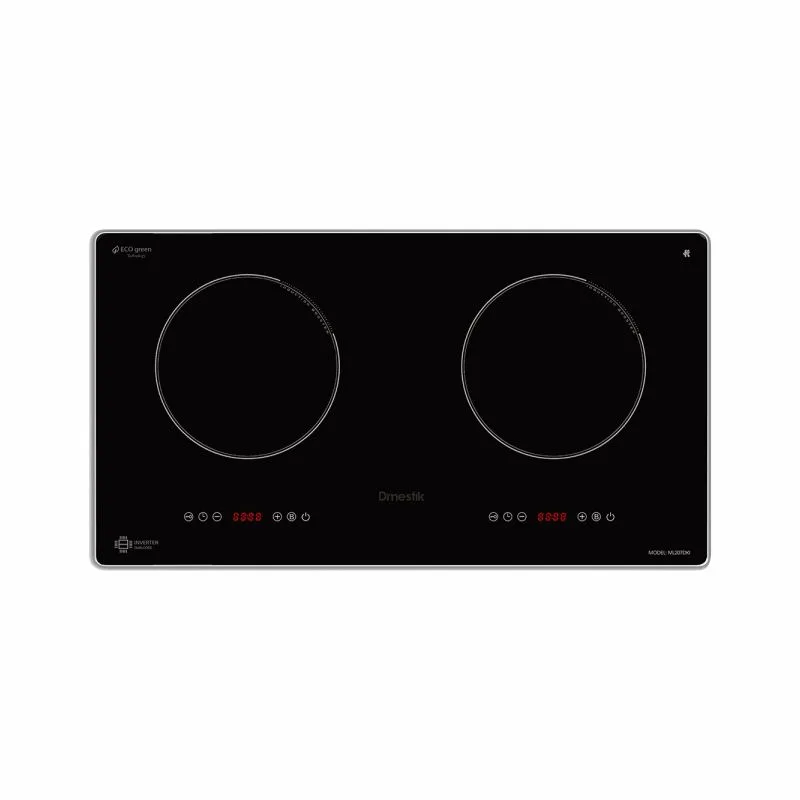 Bếp Từ Dmestik ML 207 DKI, 73cm, 2 Từ, Mặt Kính Kanger Bo Viền