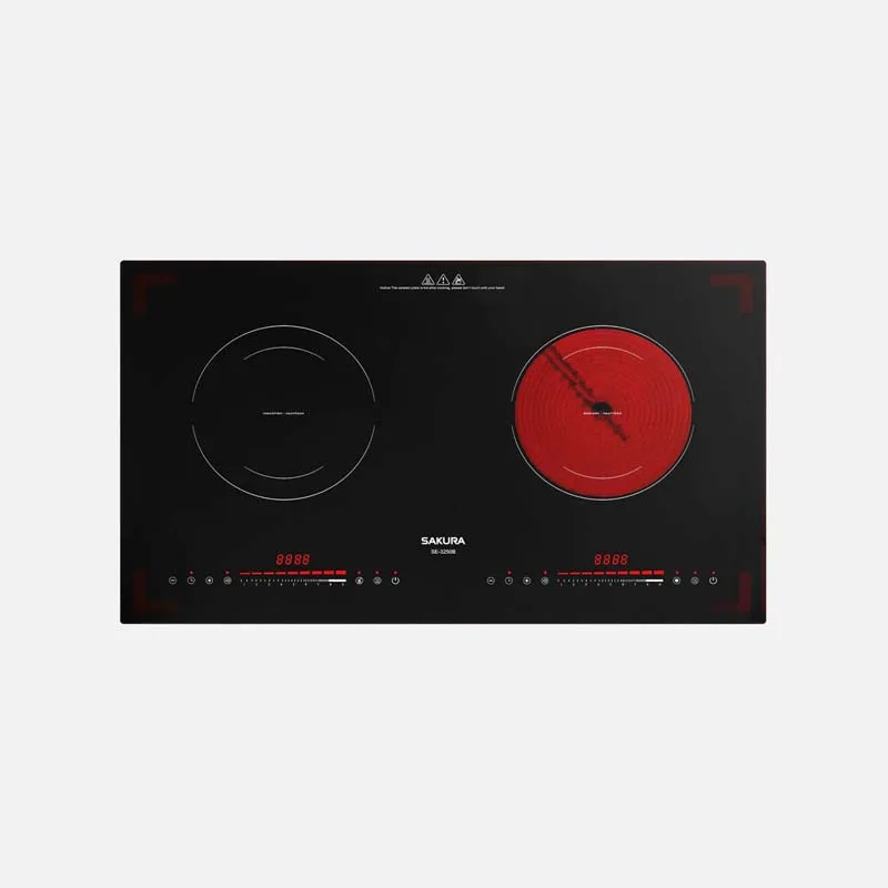 Bếp Điện Từ Đôi Sakura SE-3250B, 73CM, 1 Điện 1 Từ, Kính Ceramic 10 Bếp Điện Từ Đôi Sakura SE-3250B, 73CM, 1 Điện 1 Từ, Kính Ceramic
