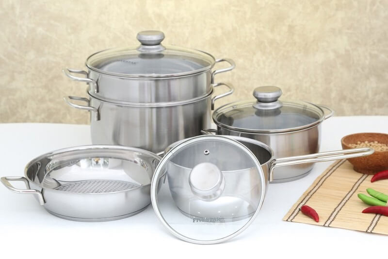 Bộ Nồi Inox 5 Món FiveStar FS08CG1