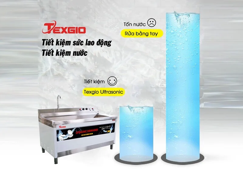Máy Rửa Chén Bát Công Nghiệp Texgio Ultrasonic TGU-1000SS