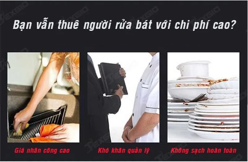 Máy Rửa Chén Bát Công Nghiệp Texgio Ultrasonic TGU-1000SS