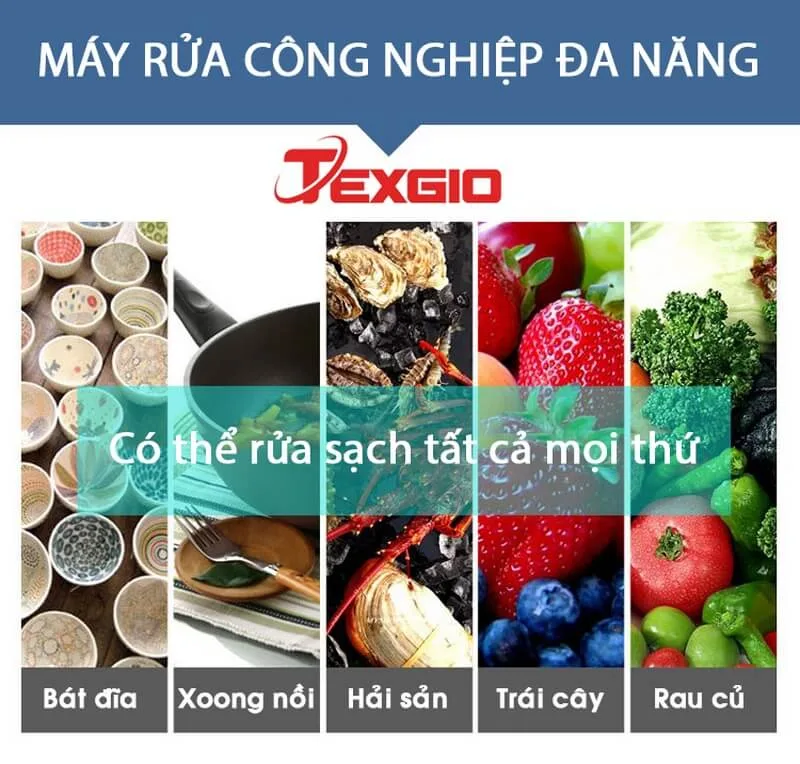 Máy Rửa Chén Bát Công Nghiệp Texgio Ultrasonic TGU-1000SS