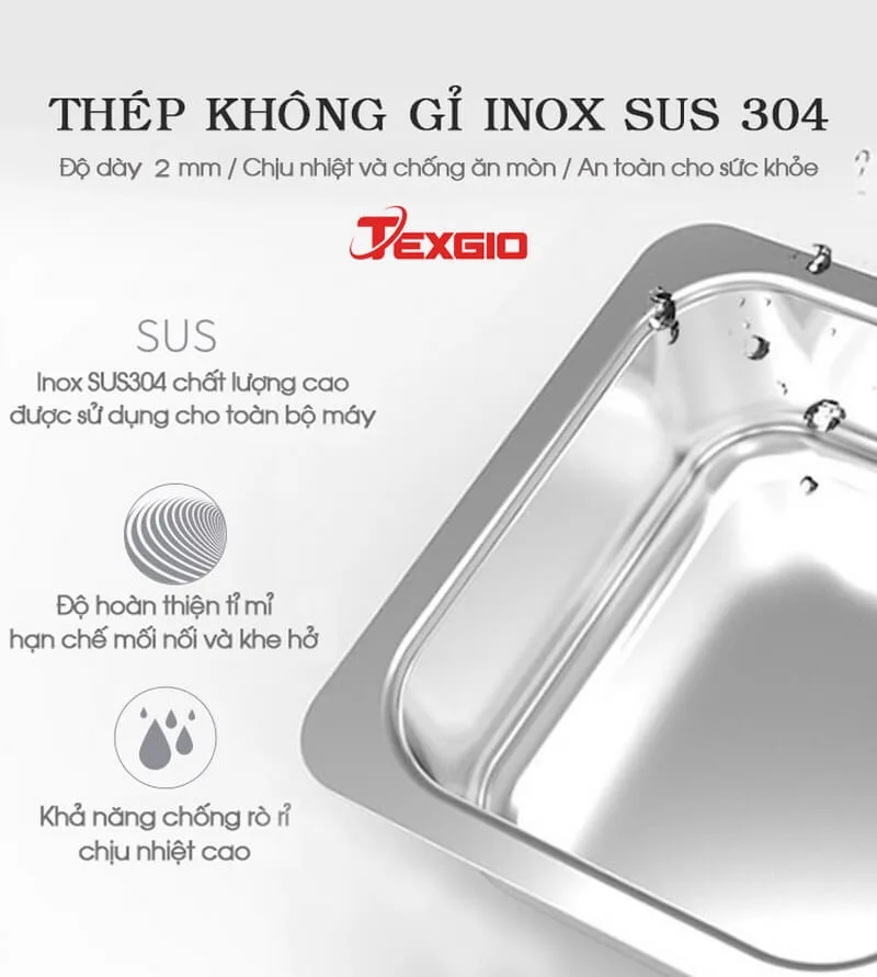 Máy Rửa Chén Bát Công Nghiệp Texgio Ultrasonic TGU-1000XS