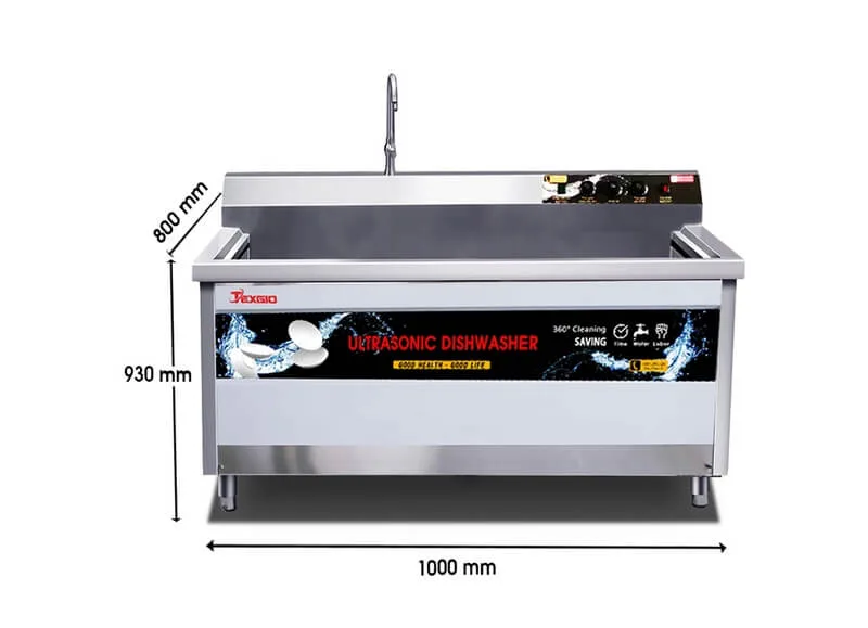 Máy Rửa Chén Bát Công Nghiệp Texgio Ultrasonic TGU-1000XS