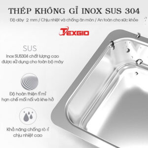 Máy Rửa Chén Bát Công Nghiệp Texgio Ultrasonic TGU-1500XS 11 Máy Rửa Chén Bát Công Nghiệp Texgio Ultrasonic TGU-1500XS