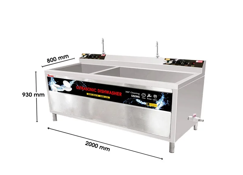 Máy Rửa Chén Bát Công Nghiệp Texgio Ultrasonic TGU-2000XD