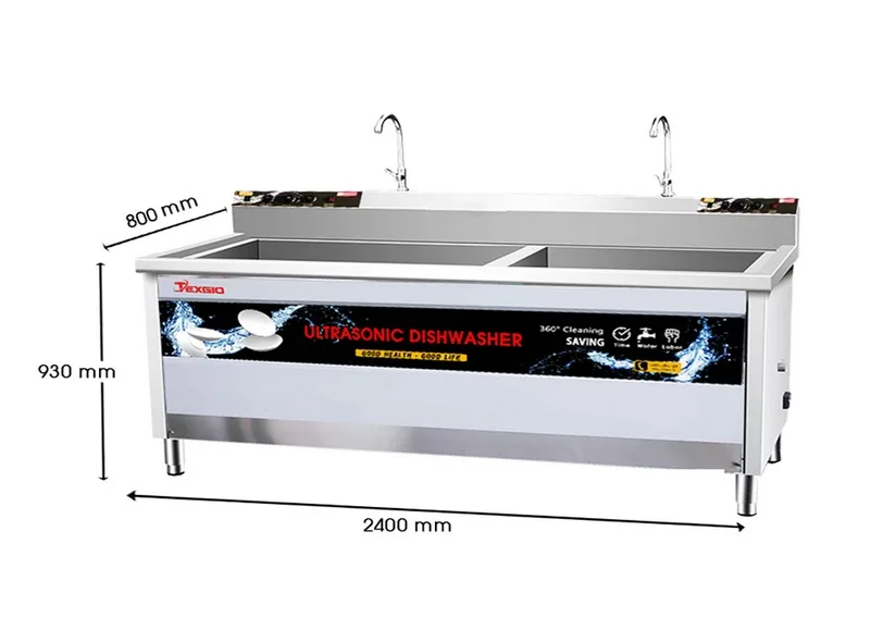 Máy Rửa Chén Bát Công Nghiệp Texgio Ultrasonic TGU-2400XD