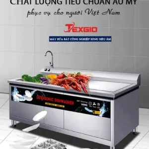 Máy Rửa Chén Bát Công Nghiệp Texgio Ultrasonic TGU-2400XD