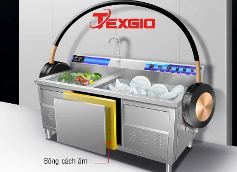 Máy Rửa Chén Bát Công Nghiệp Texgio Ultrasonic TGU-2400XD
