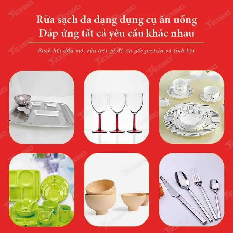 Máy Rửa Chén Bát Công Nghiệp Texgio Ultrasonic TGU-800XS 19 Máy Rửa Chén Bát Công Nghiệp Texgio Ultrasonic TGU-800XS