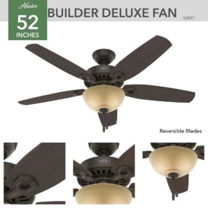 Quạt Trần Hunter Builder Deluxe 17 QUẠT TRẦN MỸ HUNTER BUILDER DELUXE