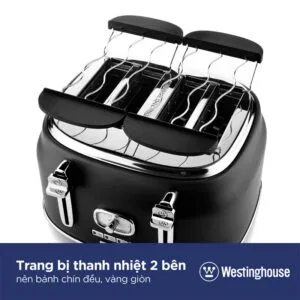Máy Nướng Bánh Mỳ 4 Lát Westinghouse WKTT809BK