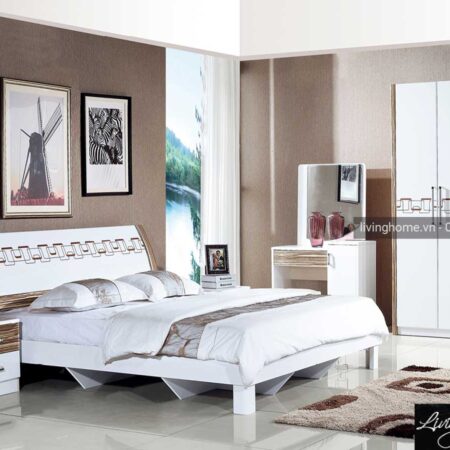 Bộ giường tủ nhập khẩu cao cấp Living Home LVH-R02