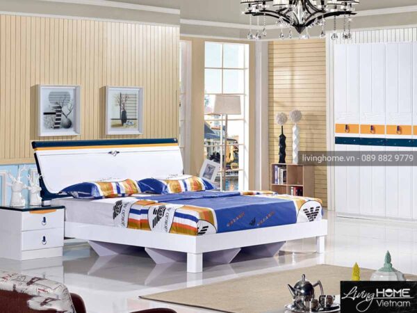 Giường ngủ nhập khẩu R02 luxury cao cấp