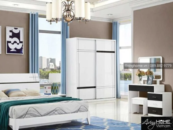 Tủ quần áo nhập khẩu LVH-P002 cao cấp sang trọng
