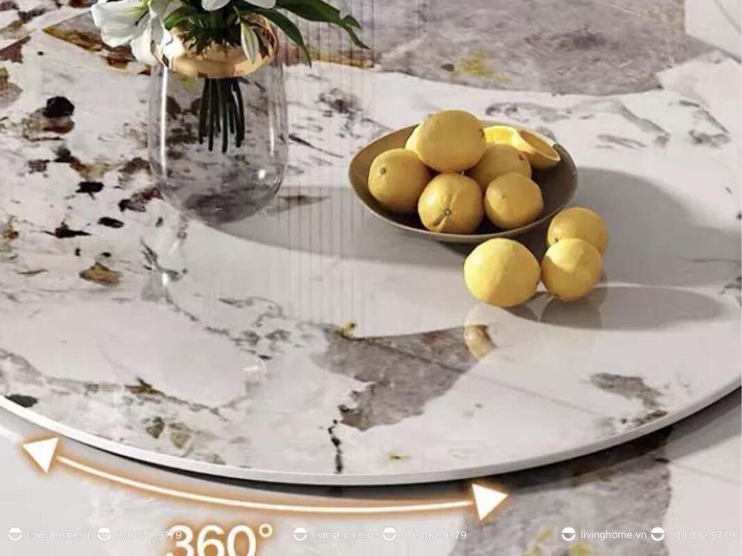 Bàn ăn nhập khẩu Abrida chất liệu đá phiến nhập khẩu xịn đẹp 6 Bàn ăn nhập khẩu Abrida