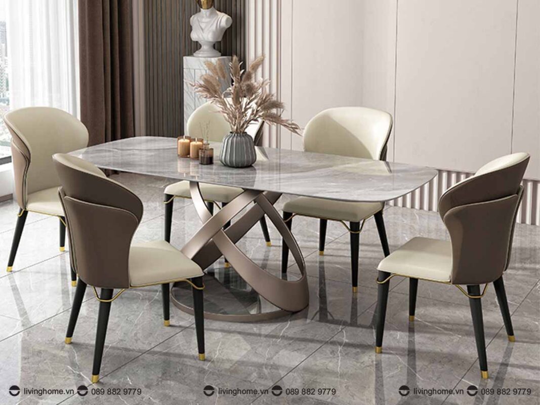 Bàn ăn nhập khẩu Adelita thiết kế vững chãi bền bỉ 4 Bàn ăn nhập khẩu Adelita