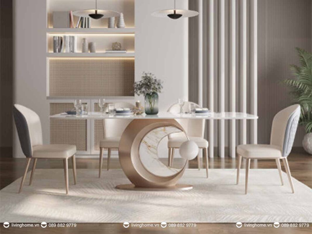 Bàn ăn nhập khẩu Adulio đẹp hiện đại 3 Bàn ăn nhập khẩu Adulio