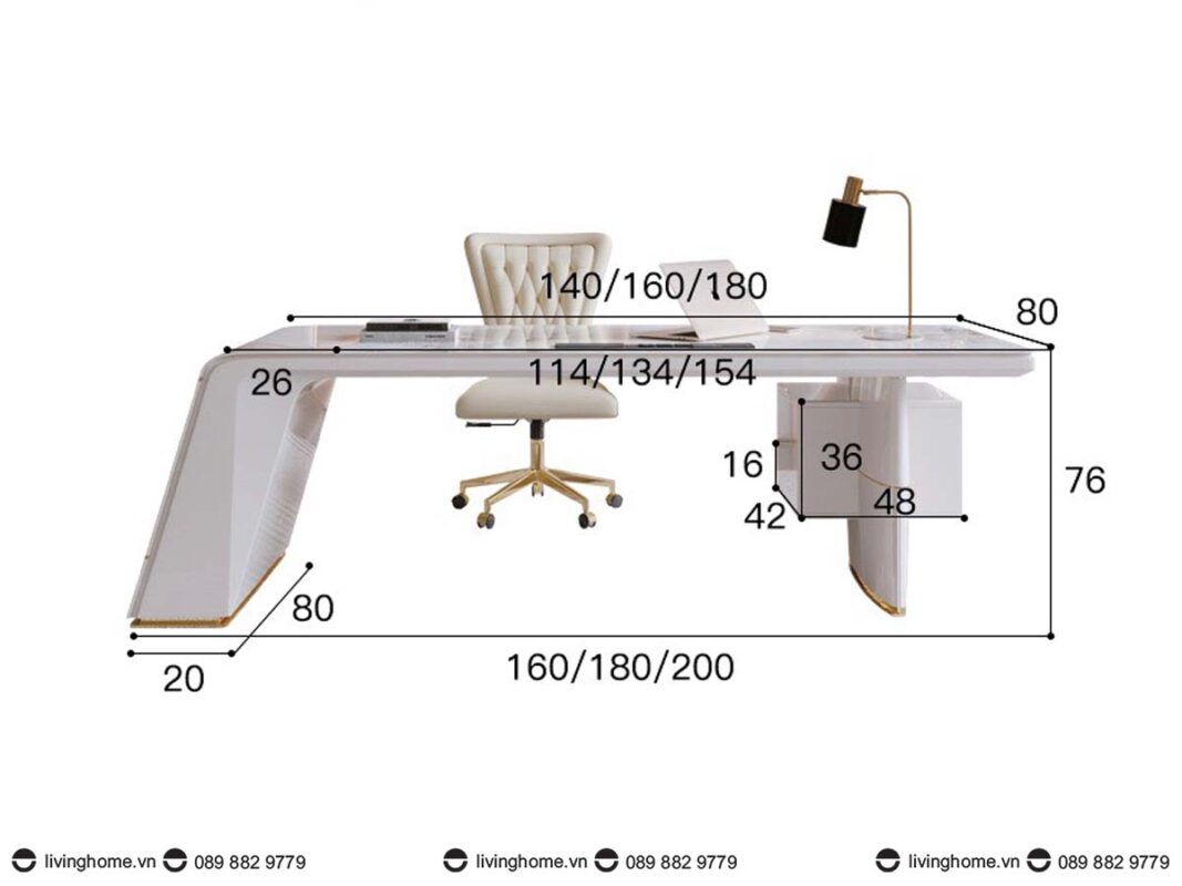 Bàn làm việc giám đốc Anbessa 7 Bàn làm việc giám đốc Anbessa