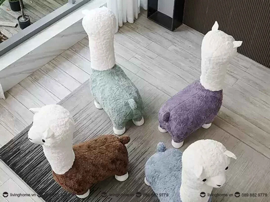 Ghế thú bông trẻ em Alpaca ngộ ngĩnh siêu thoải mái 9 Ghế thú bông trẻ em Alpaca