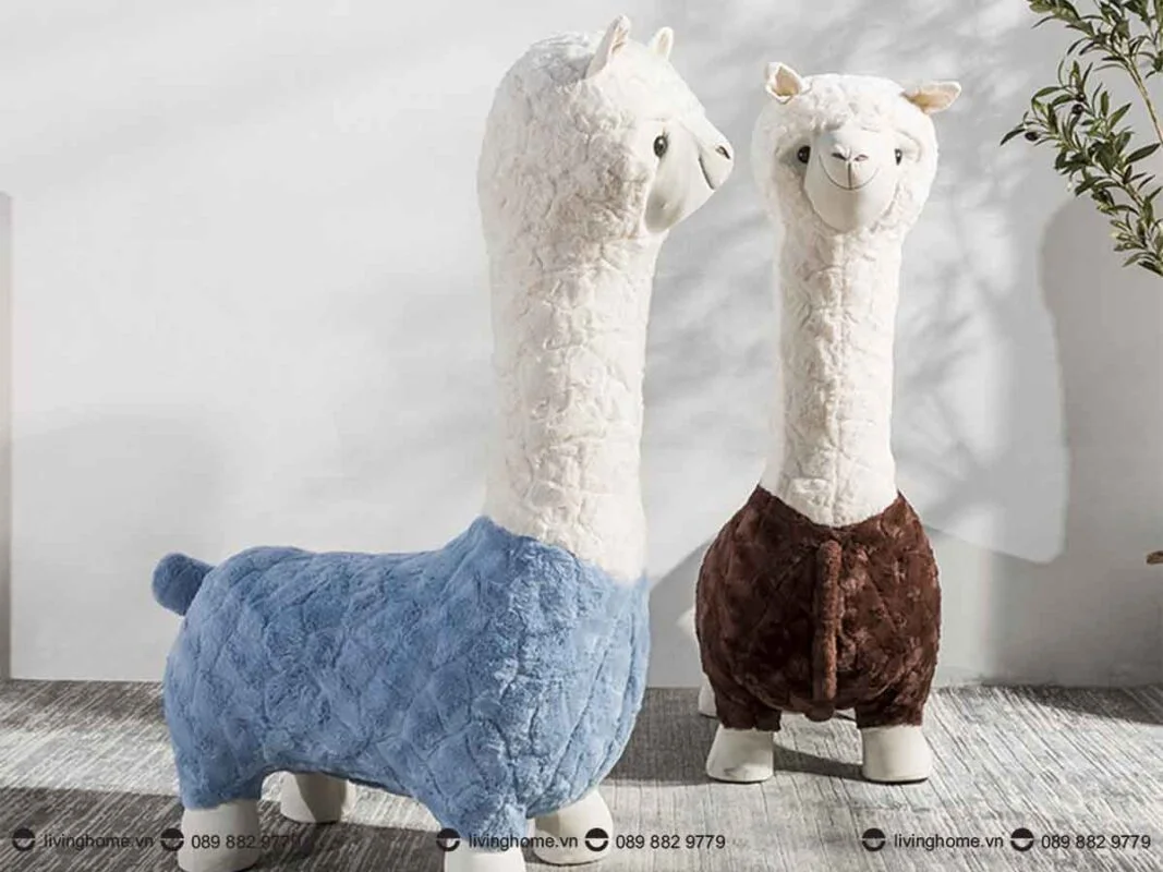 Ghế thú bông trẻ em Alpaca ngộ ngĩnh siêu thoải mái 4 Ghế thú bông trẻ em Alpaca