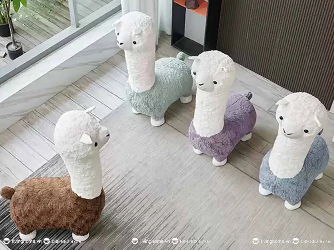 Ghế thú bông trẻ em Alpaca ngộ ngĩnh siêu thoải mái 13 Ghế thú bông trẻ em Alpaca