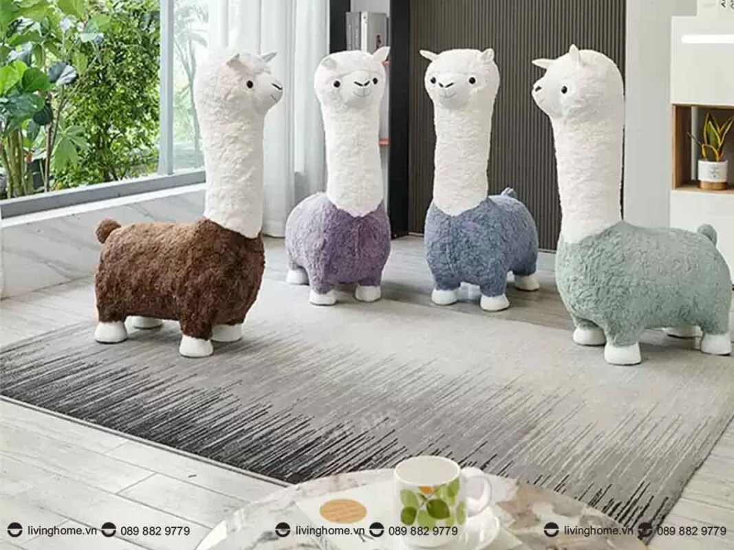 Ghế thú bông trẻ em Alpaca ngộ ngĩnh siêu thoải mái 12 Ghế thú bông trẻ em Alpaca