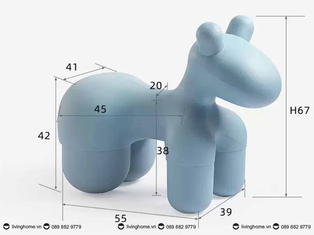 Ghế thú bông trẻ em Pony nổi bật và đa chất liệu 8 Ghế thú bông trẻ em Pony