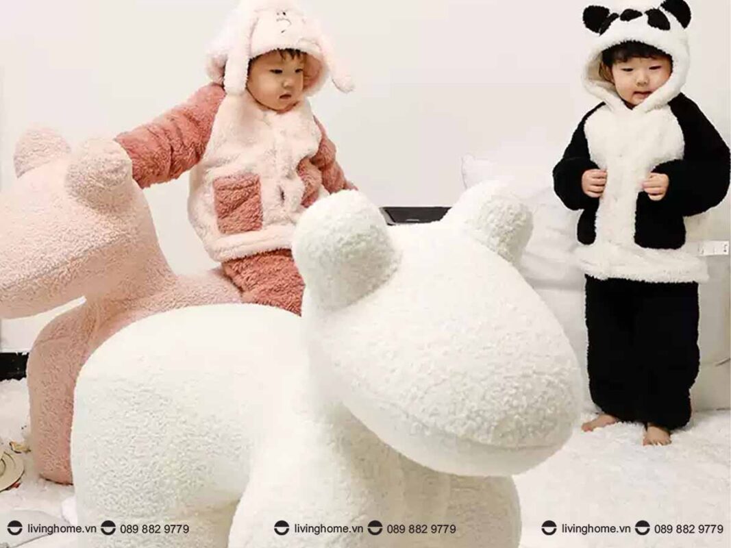 Ghế thú bông trẻ em Pony nổi bật và đa chất liệu 19 Ghế thú bông trẻ em Pony