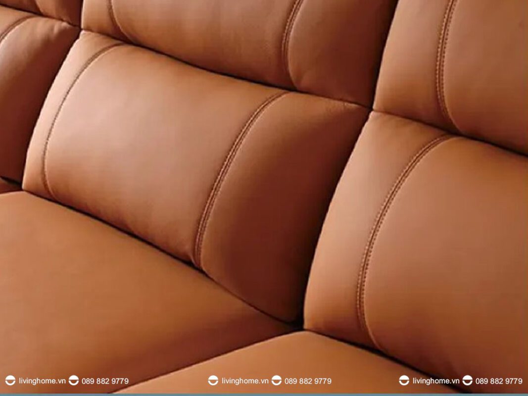 Sofa da nhập khẩu cao cấp Alicio tone cam nổi bật 7 Sofa da nhập khẩu cao cấp Alicio