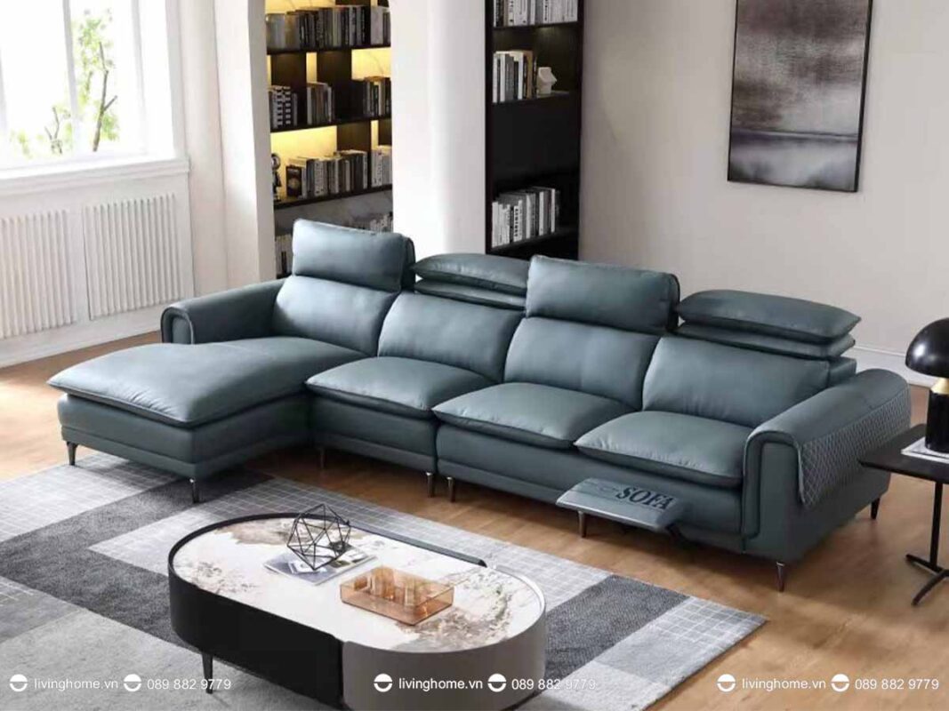 Sofa da nhập khẩu cao cấp Augusto thiết kế đầu gật thư giãn linh hoạt 4 Sofa da nhập khẩu cao cấp Augusto