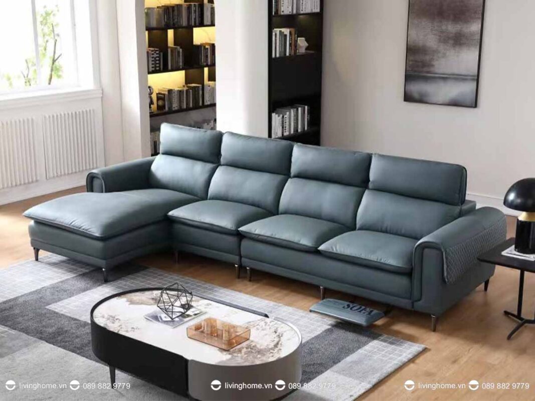 Sofa da nhập khẩu cao cấp Augusto thiết kế đầu gật thư giãn linh hoạt 3 Sofa da nhập khẩu cao cấp Augusto