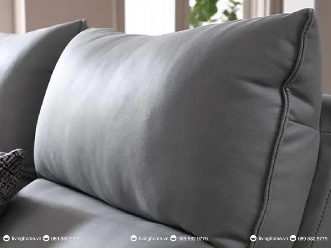 Sofa da nhập khẩu cao cấp Aureo xám ghi sang trọng 6 Sofa da nhập khẩu cao cấp Aureo