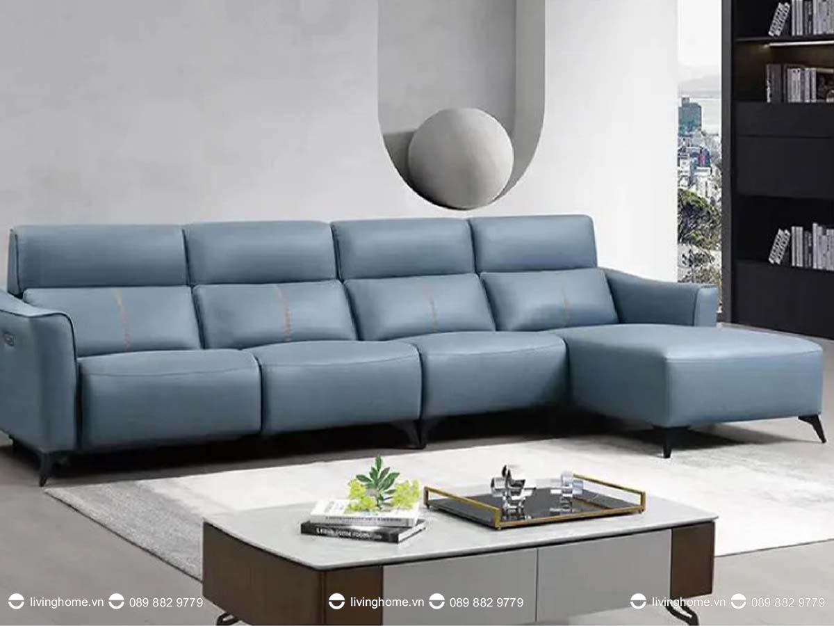 Sofa da nhập khẩu cao cấp Azul hiện đại 2023