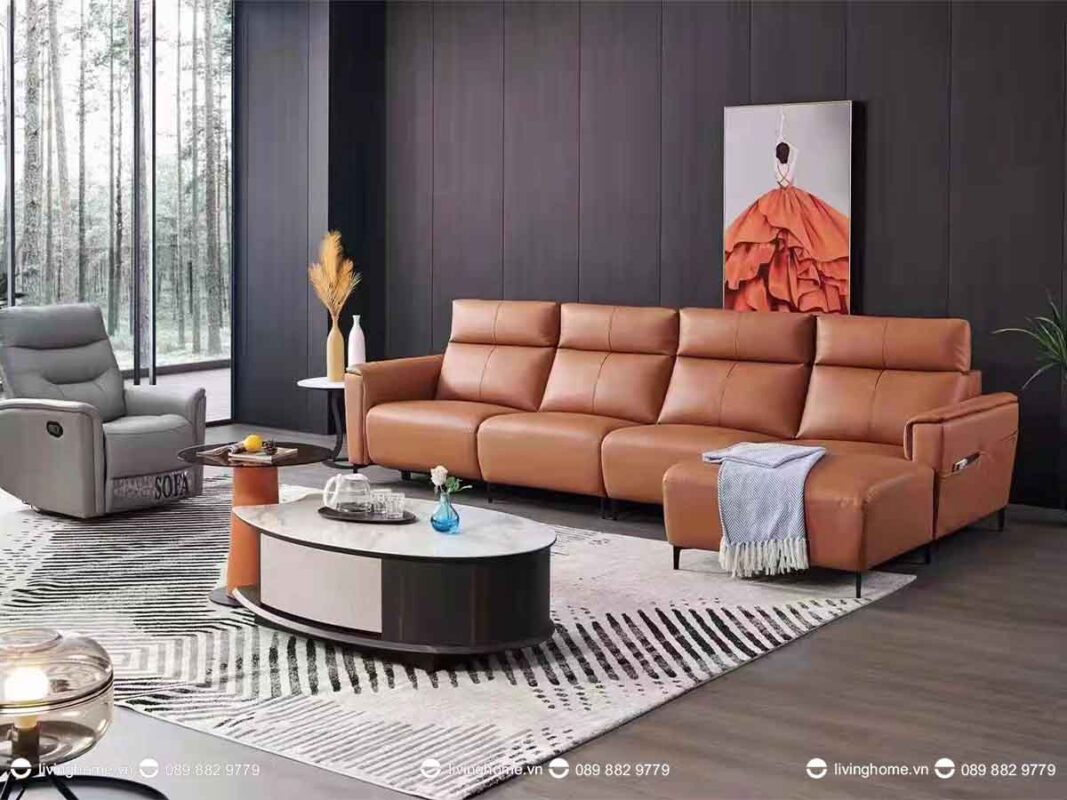 Sofa da nhập khẩu cao cấp Baldomero 3 Sofa da nhập khẩu cao cấp Baldomero