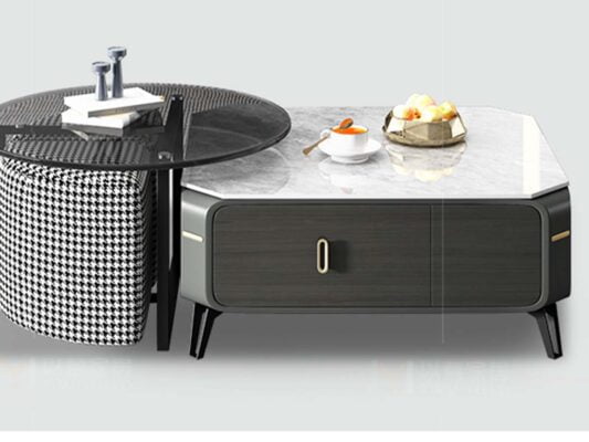 Bàn trà đôi kết hợp lạ mắt nhập khẩu Aniko 15 Bàn trà đôi kết hợp lạ mắt nhập khẩu Aniko